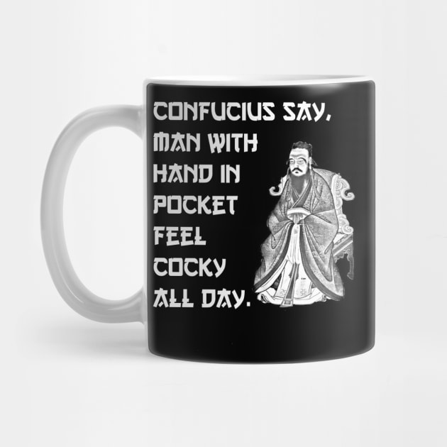 Funny Confucius Print by BasicBeach